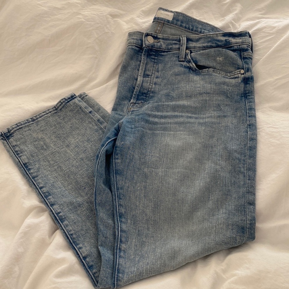 MOTHER High Rise Women Jeans - Light Blue